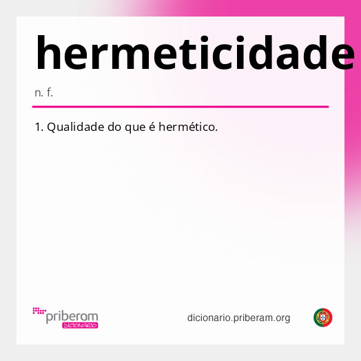 Significado de hermeticidade
