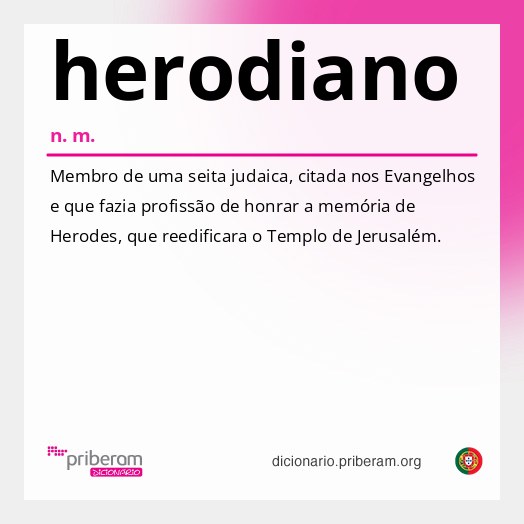 Significado de herodiano