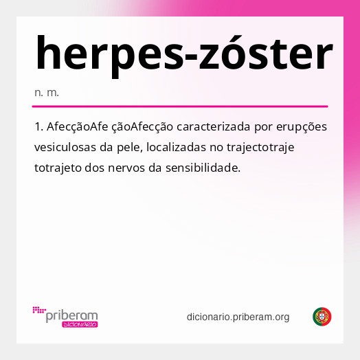 Significado de herpes-zóster