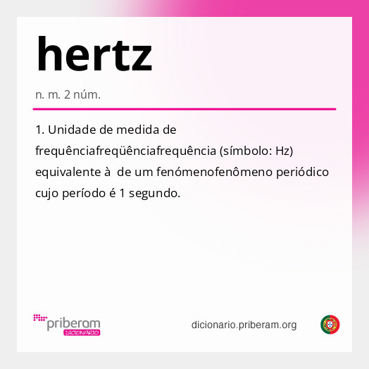 Significado de hertz