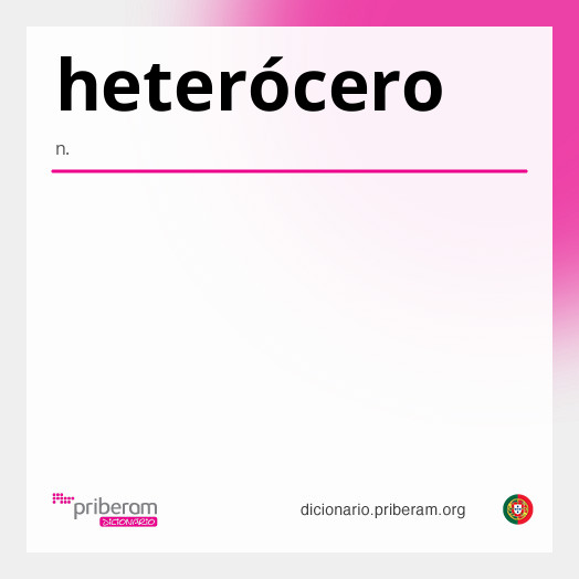 Significado de heterócero