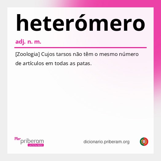 Significado de heterómero