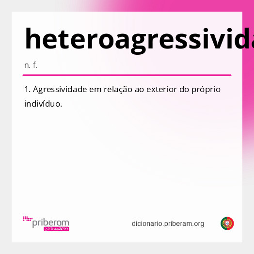 Significado de heteroagressividade