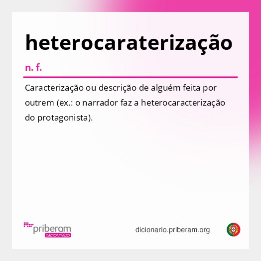 Significado de heterocaraterização