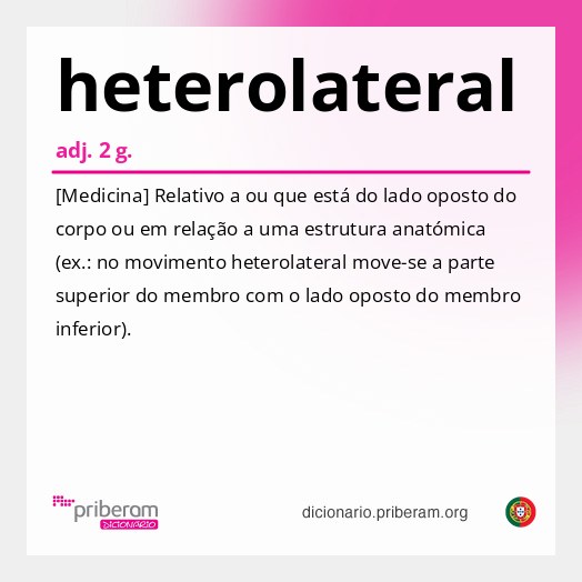 Significado de heterolateral