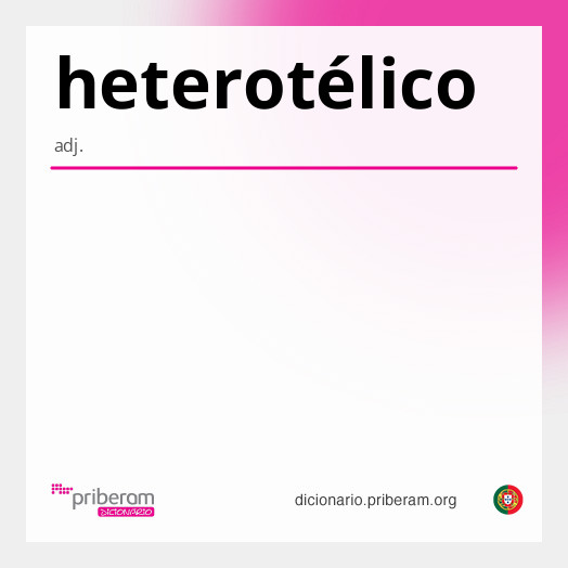 Significado de heterotélico