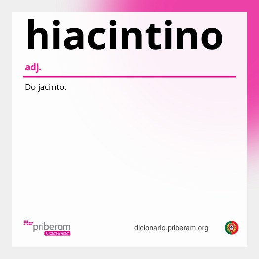 Significado de hiacintino