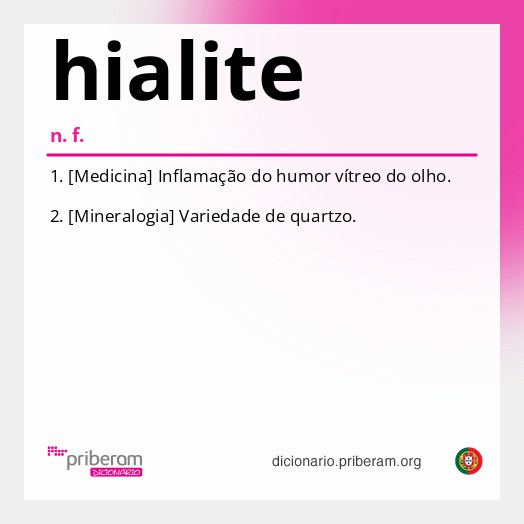 Significado de hialite