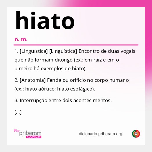 Significado de hiato