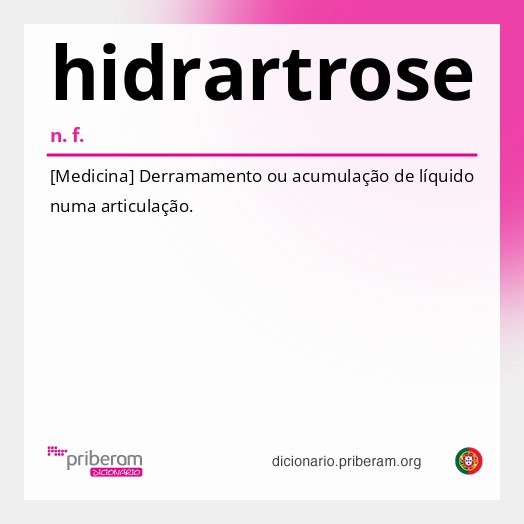 Significado de hidrartrose