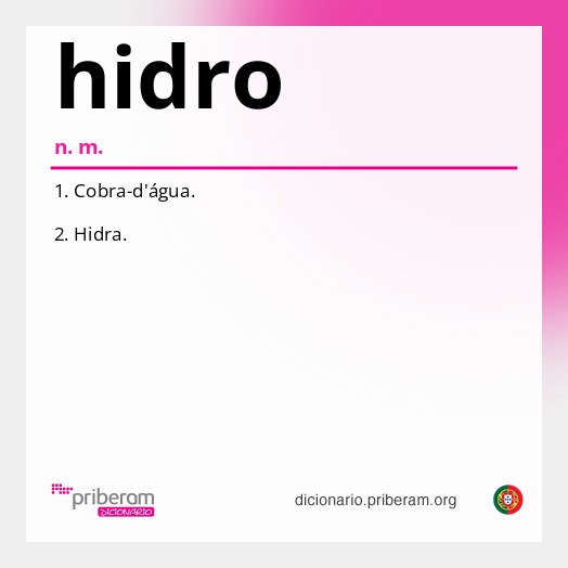 Significado de hidro