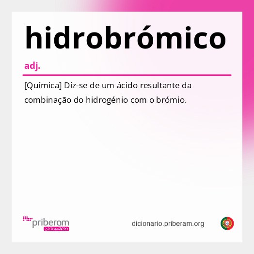 Significado de hidrobrómico