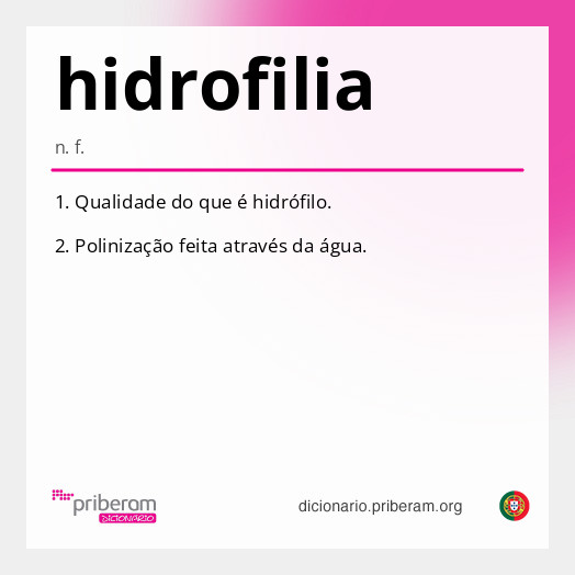 Significado de hidrofilia