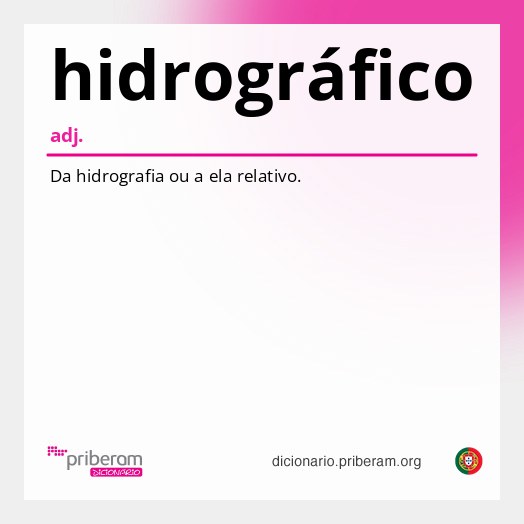 Significado de hidrográfico