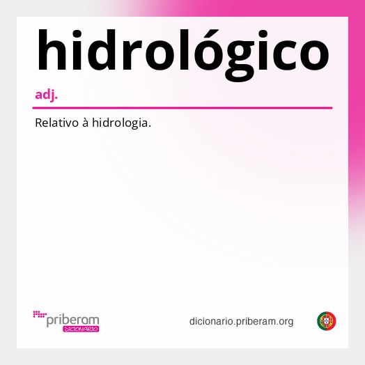 Significado de hidrológico