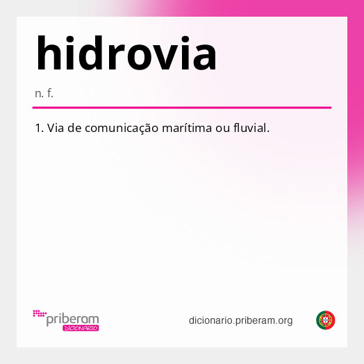 Significado de hidrovia