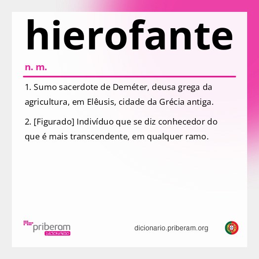 Significado de hierofante