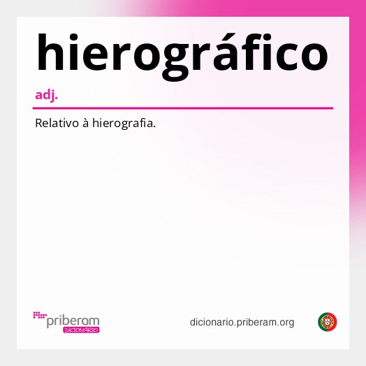 Significado de hierográfico