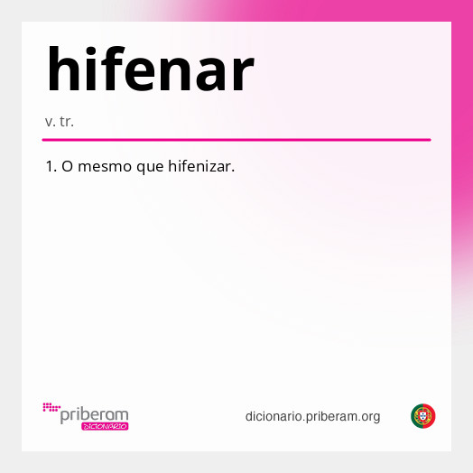 Significado de hifenar