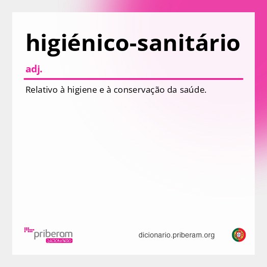 Significado de higiénico-sanitário