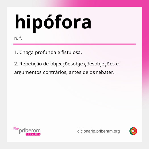 Significado de hipófora