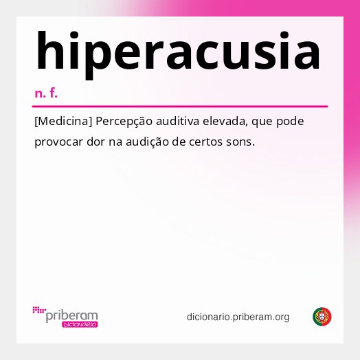 Significado de hiperacusia