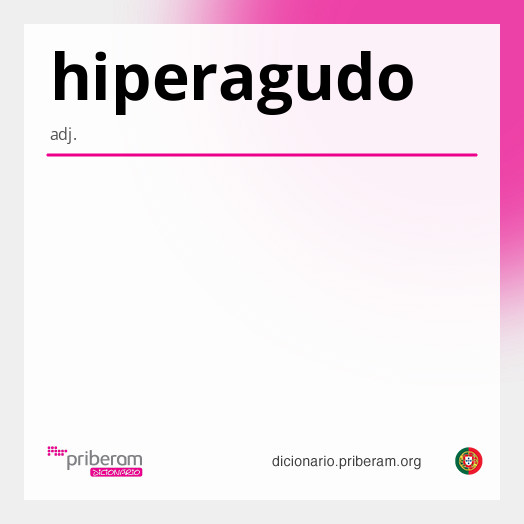 Significado de hiperagudo