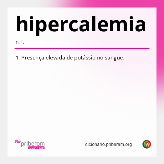 Significado de hipercalemia
