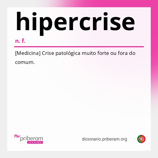 Significado de hipercrise