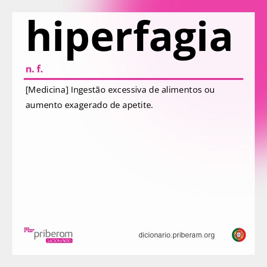 Significado de hiperfagia