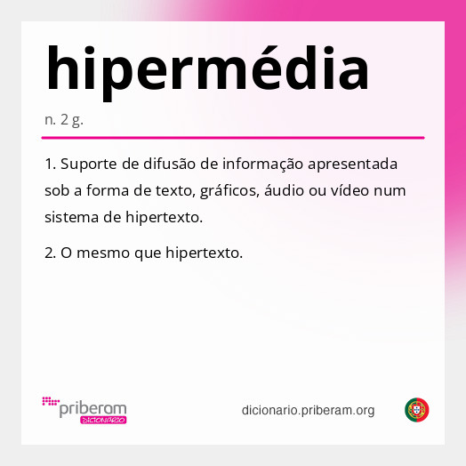 Significado de hipermédia
