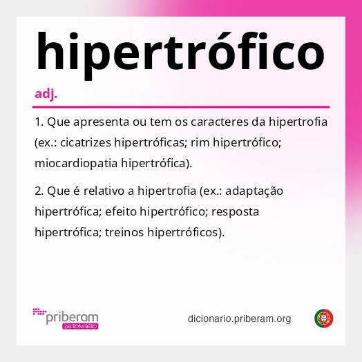 Significado de hipertrófico