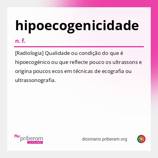 Significado de hipoecogenicidade