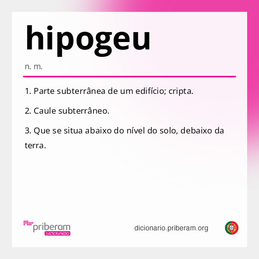 Significado de hipogeu