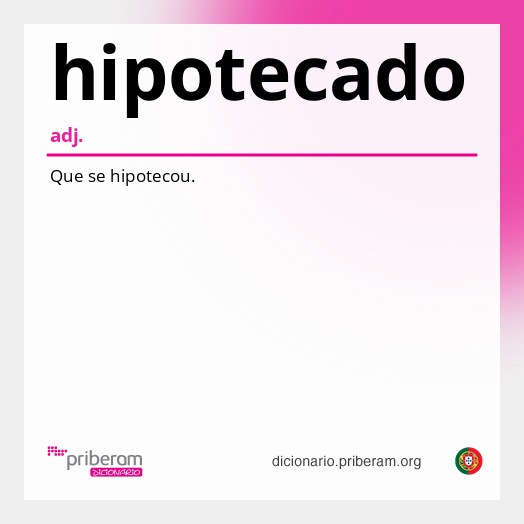 Significado de hipotecado