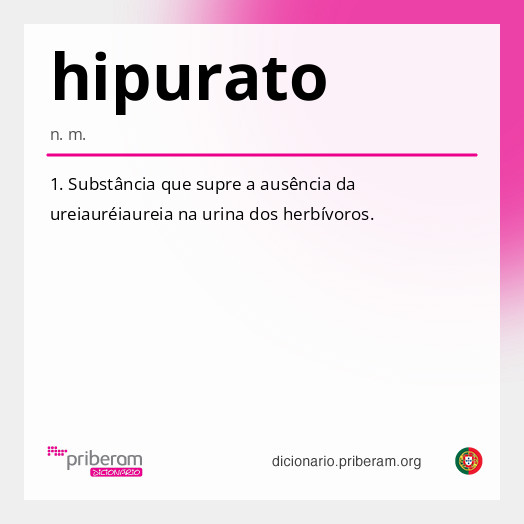 Significado de hipurato