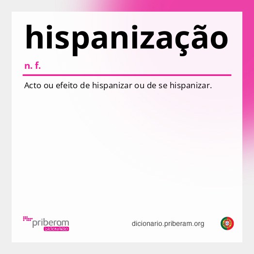 Significado de hispanização