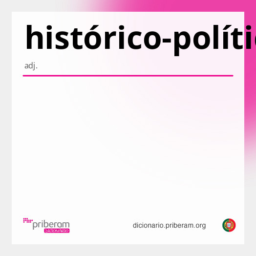 Significado de histórico-político