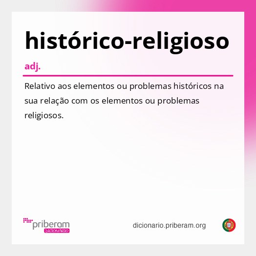 Significado de histórico-religioso