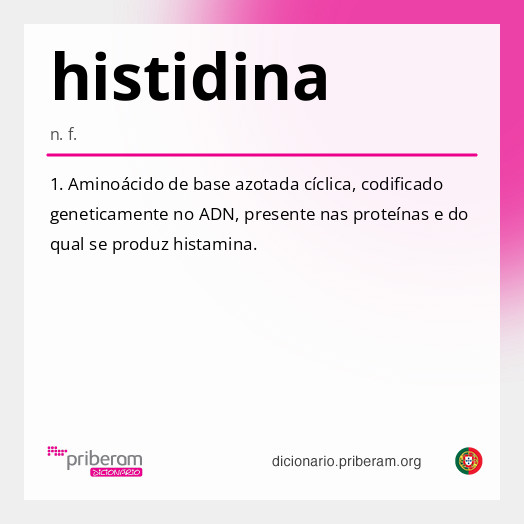 Significado de histidina