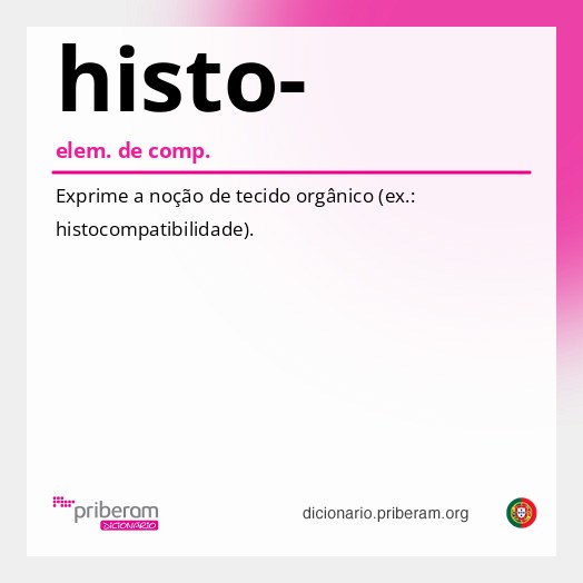 Significado de histo-