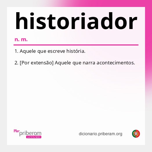 Significado de historiador