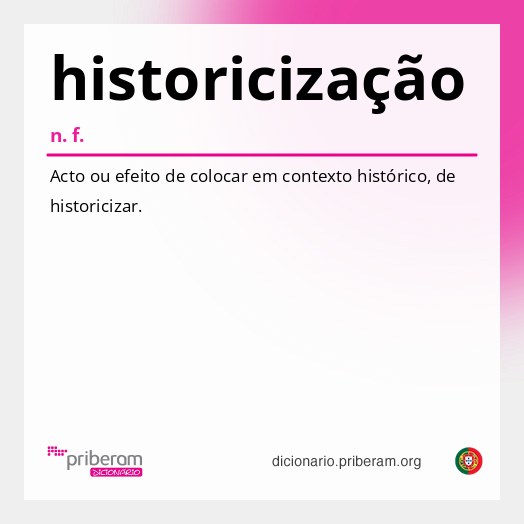 Significado de historicização
