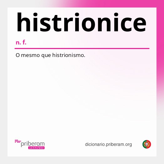 Significado de histrionice