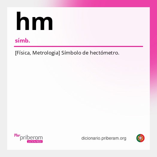 Significado de hm