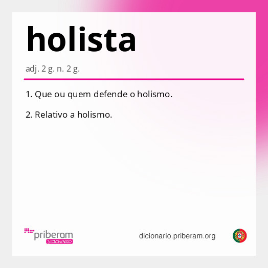 Significado de holista
