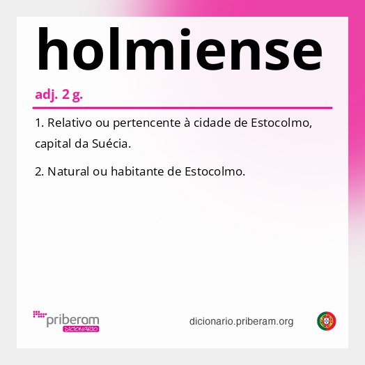 Significado de holmiense