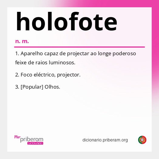 Significado de holofote