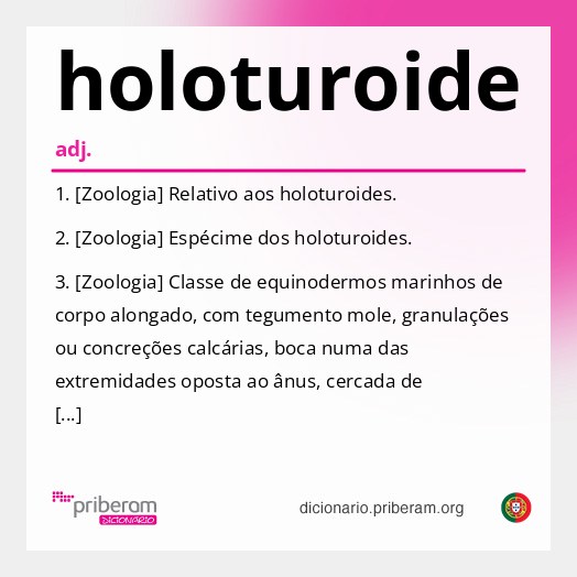 Significado de holoturoide