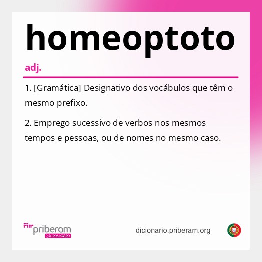Significado de homeoptoto